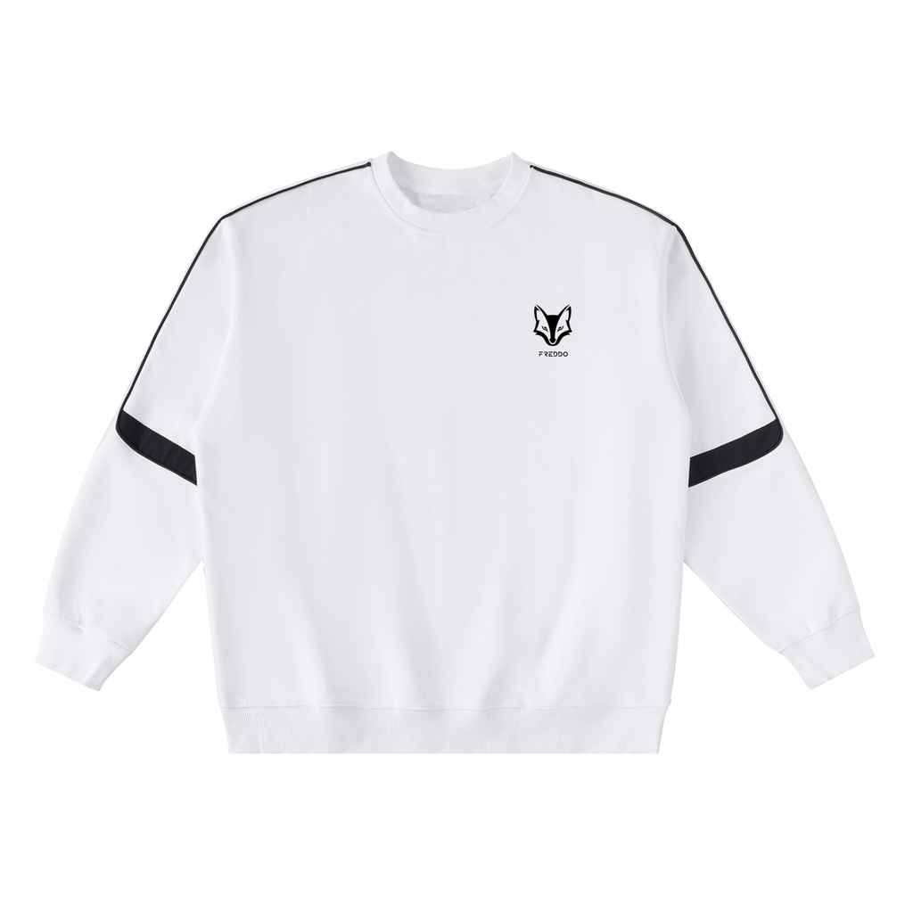 Oversized Crewneck Taped Sweatshirt