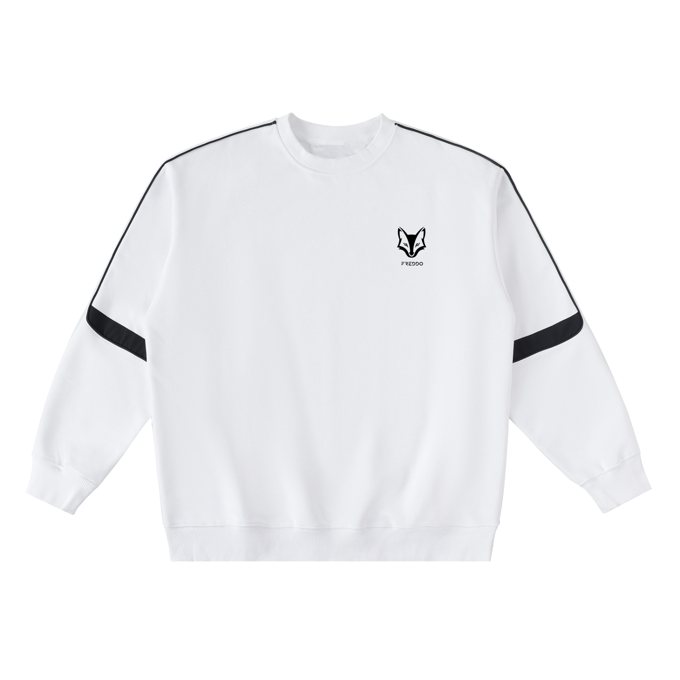 Oversized Crewneck Taped Sweatshirt