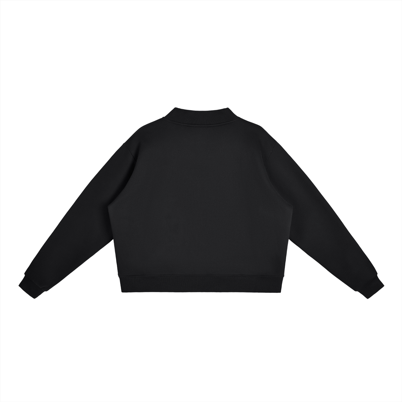 Feminino - Essential Fleece Mock-Neck Crew Sweatshirt