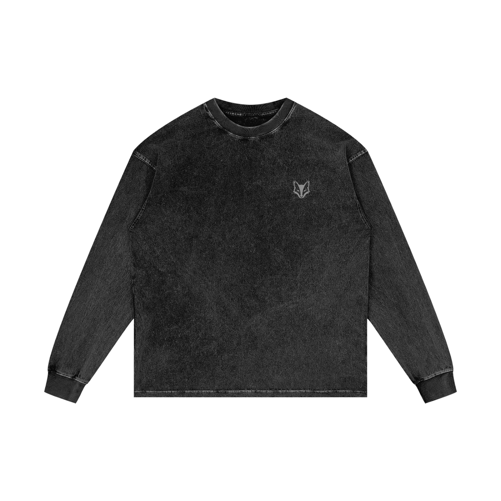 Acid Wash Oversize Long Sleeve T-Shirt